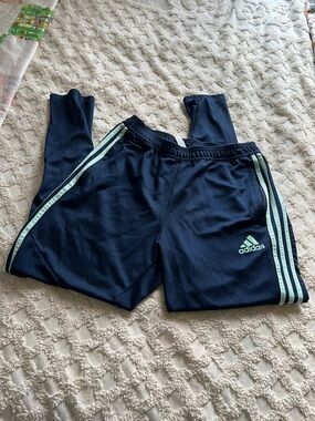 Adidas track pants Tiro League Training Pants Navy, Mint Stripe Ladies Medium